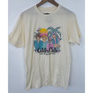 The Golden Girls T-Shirt Women Large Tan Graphic Girls Supporting Girls
